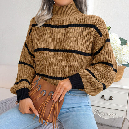 Pylomo – Casual Stripe Pullover Sweater