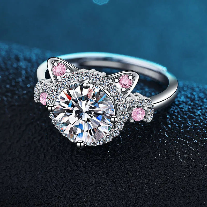 MINA – Verstellbarer Katzenohren-Ring