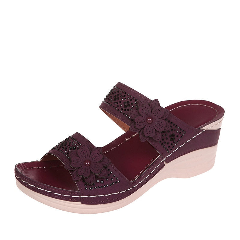 Bloem™️ Orthopädische Sommersandalen mit Absatz