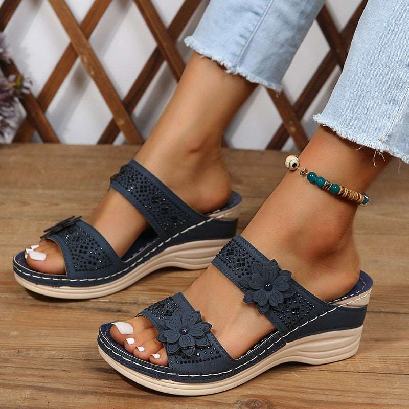 Bloem™️ Orthopädische Sommersandalen mit Absatz