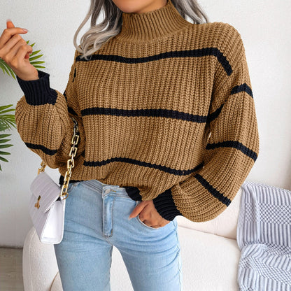 Pylomo – Casual Stripe Pullover Sweater