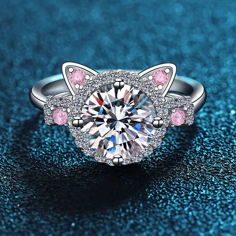 MINA – Verstellbarer Katzenohren-Ring
