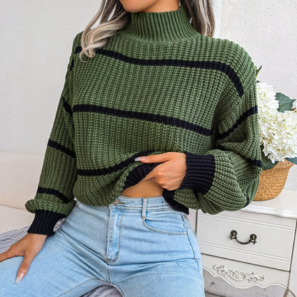 Pylomo – Casual Stripe Pullover Sweater
