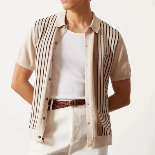 Alva | Herren Strick-Poloshirt