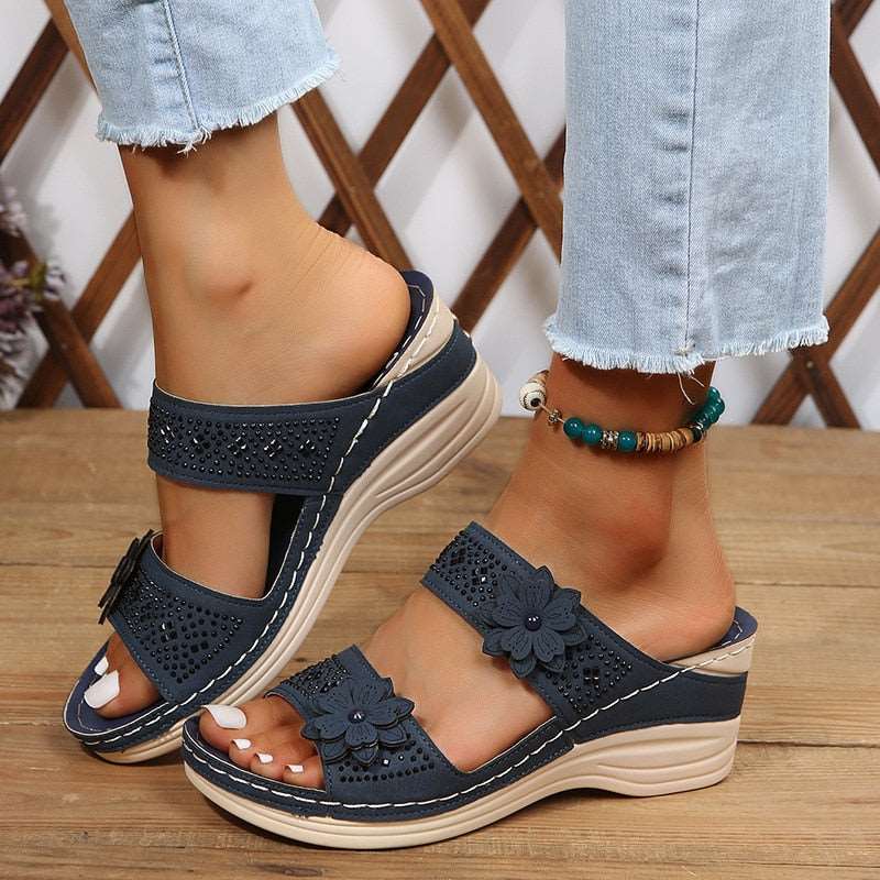 Bloem™️ Orthopädische Sommersandalen mit Absatz