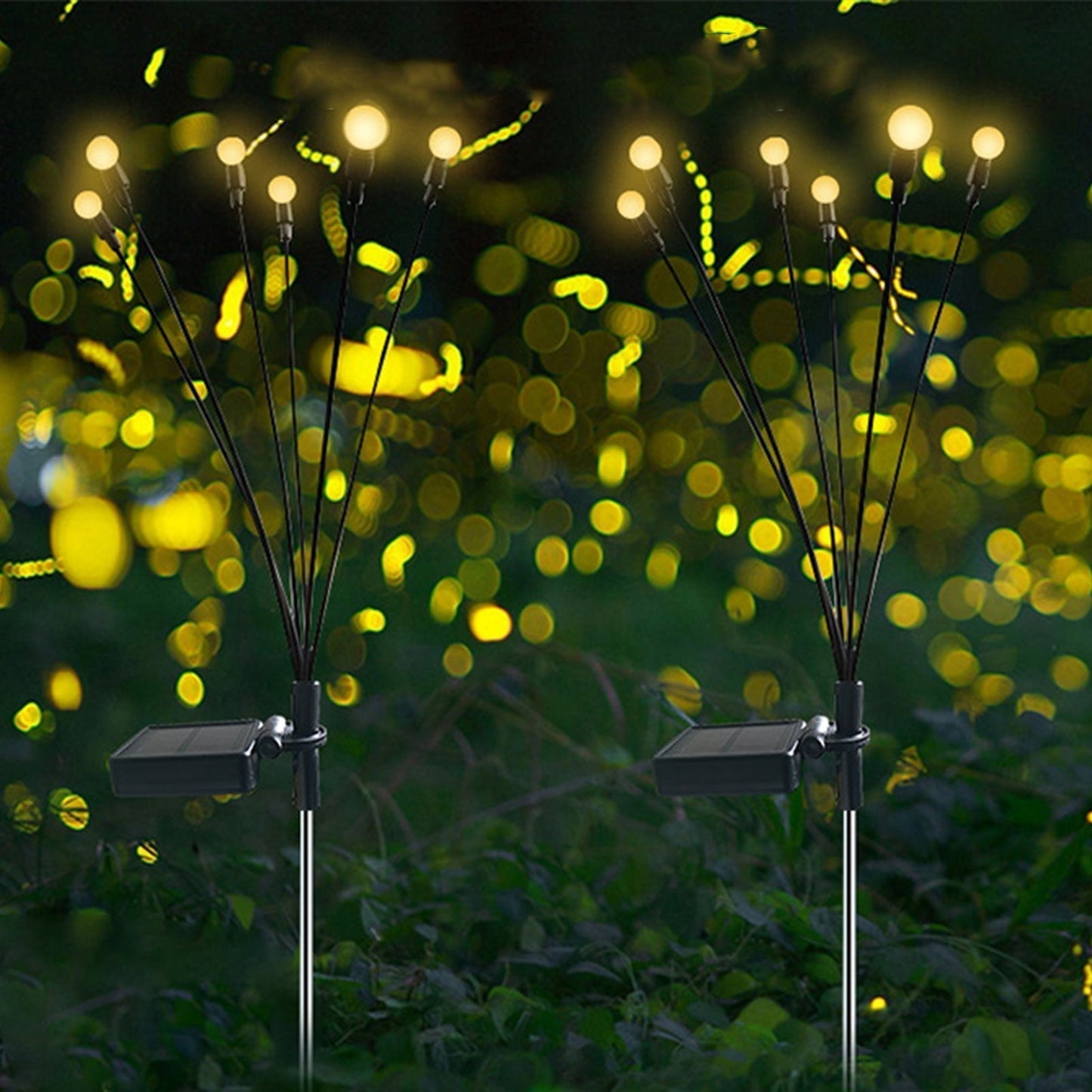 Solarbetriebene Glühwürmchenlichter