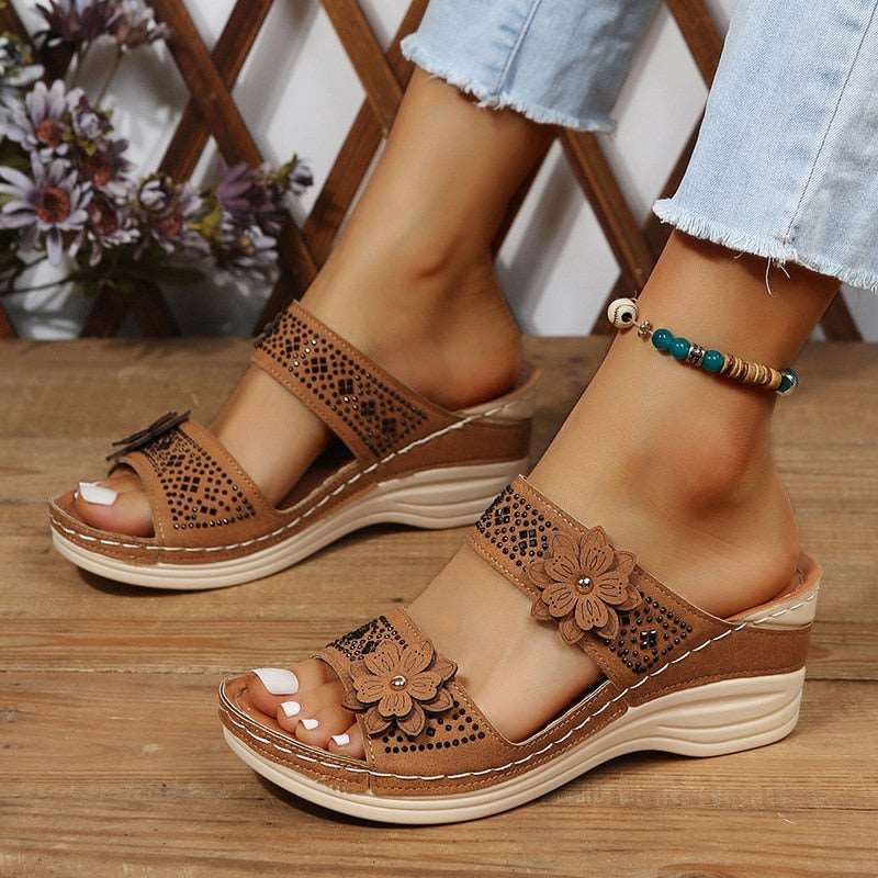 Bloem™️ Orthopädische Sommersandalen mit Absatz