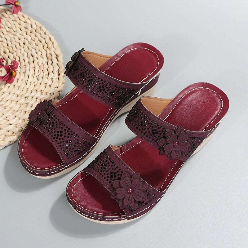 Bloem™️ Orthopädische Sommersandalen mit Absatz