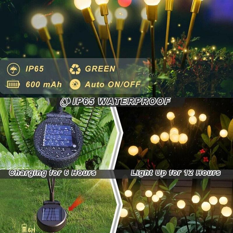 Solarbetriebene Glühwürmchenlichter