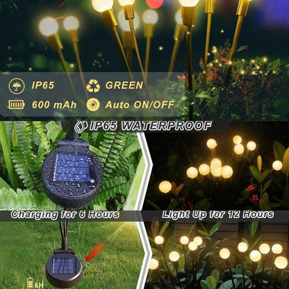 Solarbetriebene Glühwürmchenlichter
