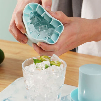1+1 GRATIS | FrozenIce™ - Tragbarer Silikon-Eiswürfelbereiter mit Deckel