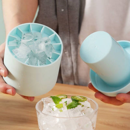 1+1 GRATIS | FrozenIce™ - Tragbarer Silikon-Eiswürfelbereiter mit Deckel