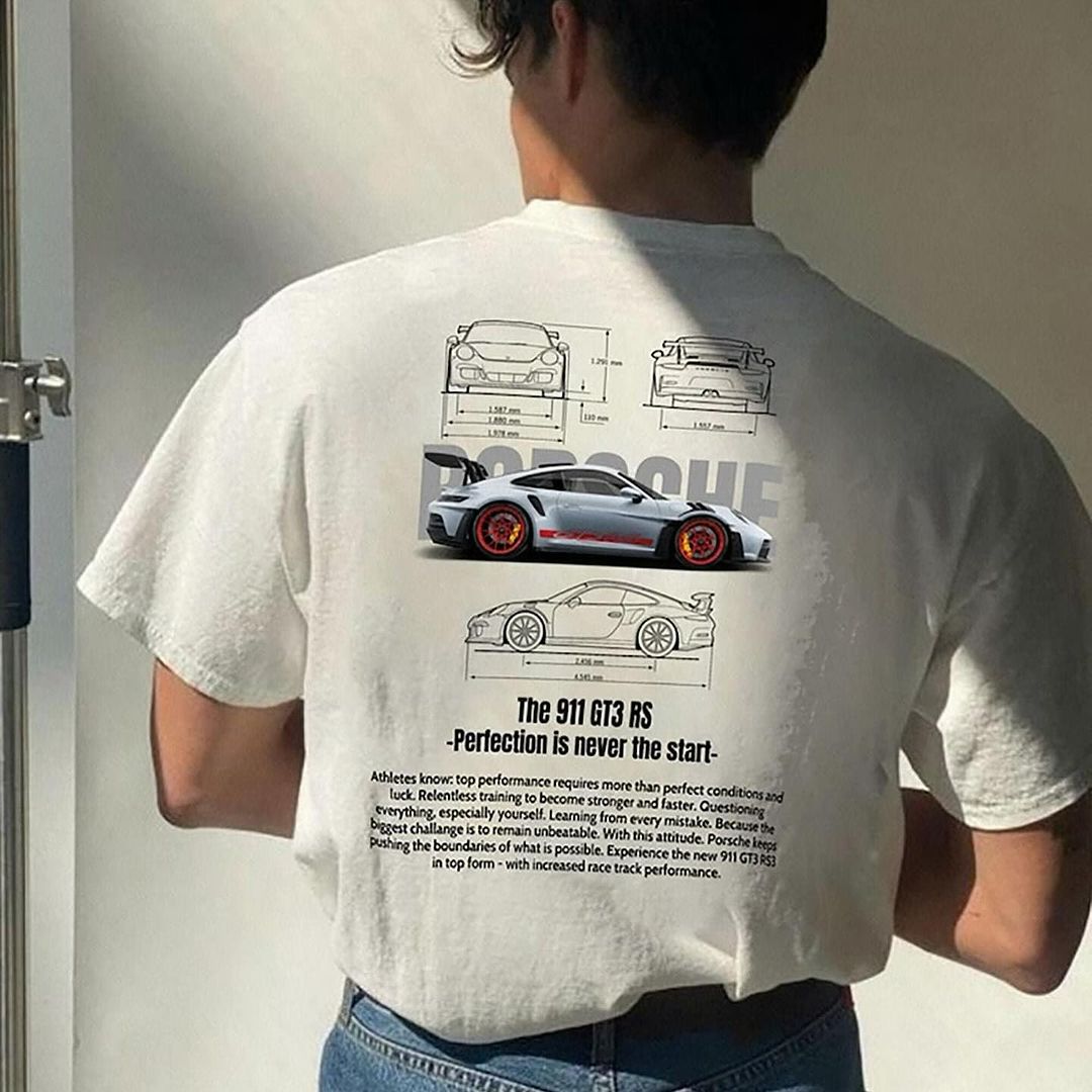 Amelia | Klassisches übergroßes 911 GT3RS-T-Shirt