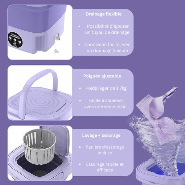 Washed™ Faltbare Mini-Waschmaschine