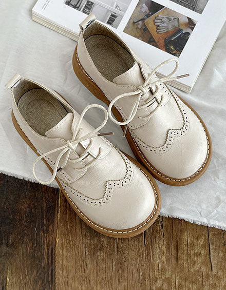 Elsa | Breite Box Brogue Stil Oxford Schuhe