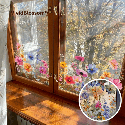 BlütenFenster™ Florale Fensteraufkleber