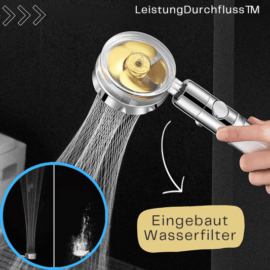LeistungDurchfluss™ Hoher Druck mit dieser Propellerdusche