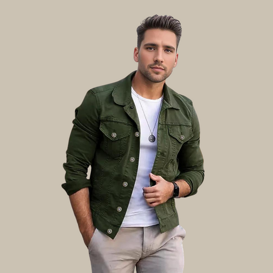 Robert Jeansjacke | Klassische farbige Jeansjacke für Männer
