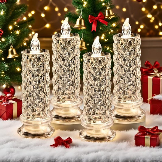 LED-Lichtrosen-flammenlose Kerzenlampe