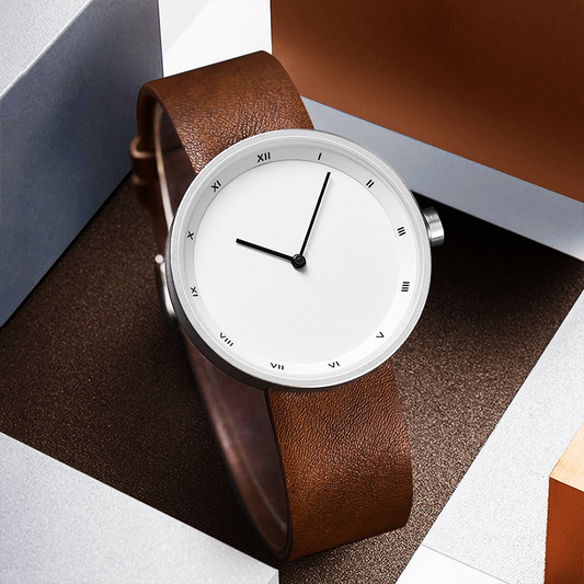 Quarz-Minimalistische Lederuhr für Männer