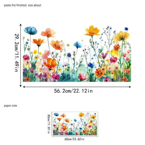 BlütenFenster™ Florale Fensteraufkleber