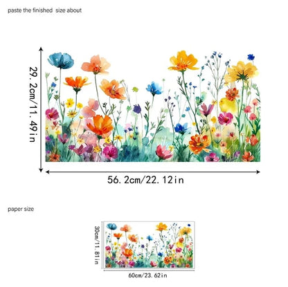 BlütenFenster™ Florale Fensteraufkleber
