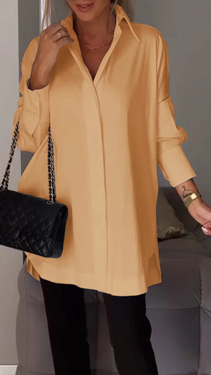 Lange Polo-Bluse