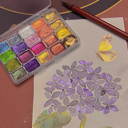 Perlmutt-Aquarelle Pro – Intensive Brilliance and Radiant Hues
