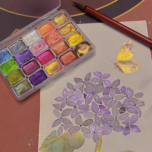 Perlmutt-Aquarelle Pro – Intensive Brilliance and Radiant Hues