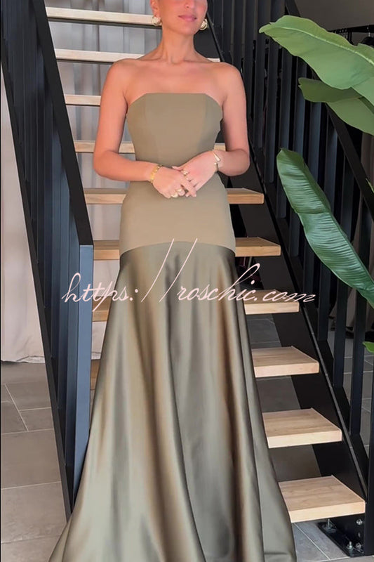 Elegantes Satin Nachtkleid