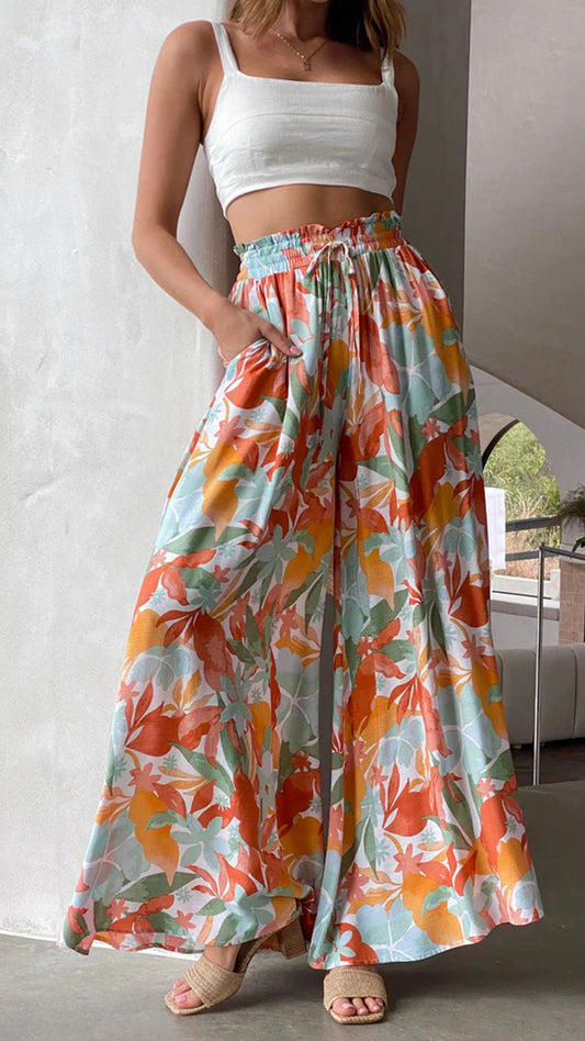 Sommerverliebte Palazzo-Hose