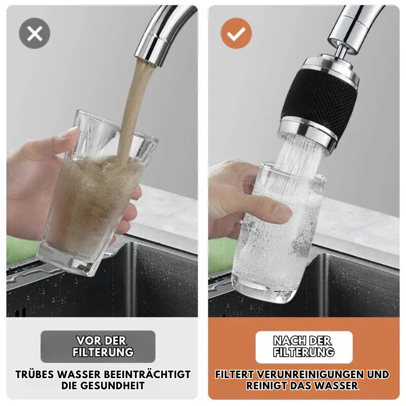 SchnellSpül™ 360° Rotierbare Wasserhahn-Aufsatz