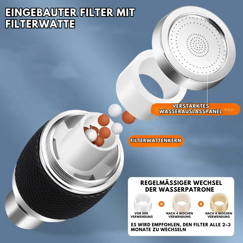 SchnellSpül™ 360° Rotierbare Wasserhahn-Aufsatz