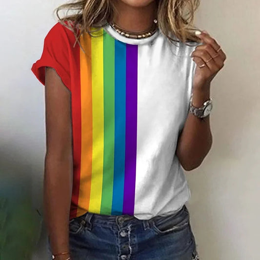 Nettie | Stylisches Regenbogenhemd