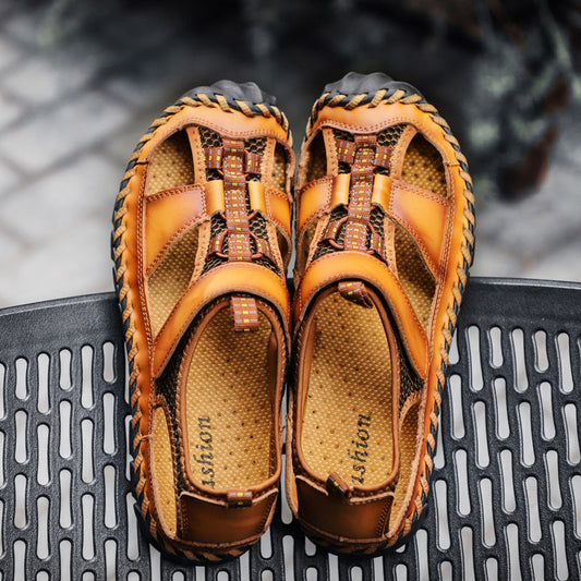 Baldric | Atmungsaktive Sandalen aus echtem Leder für Männer