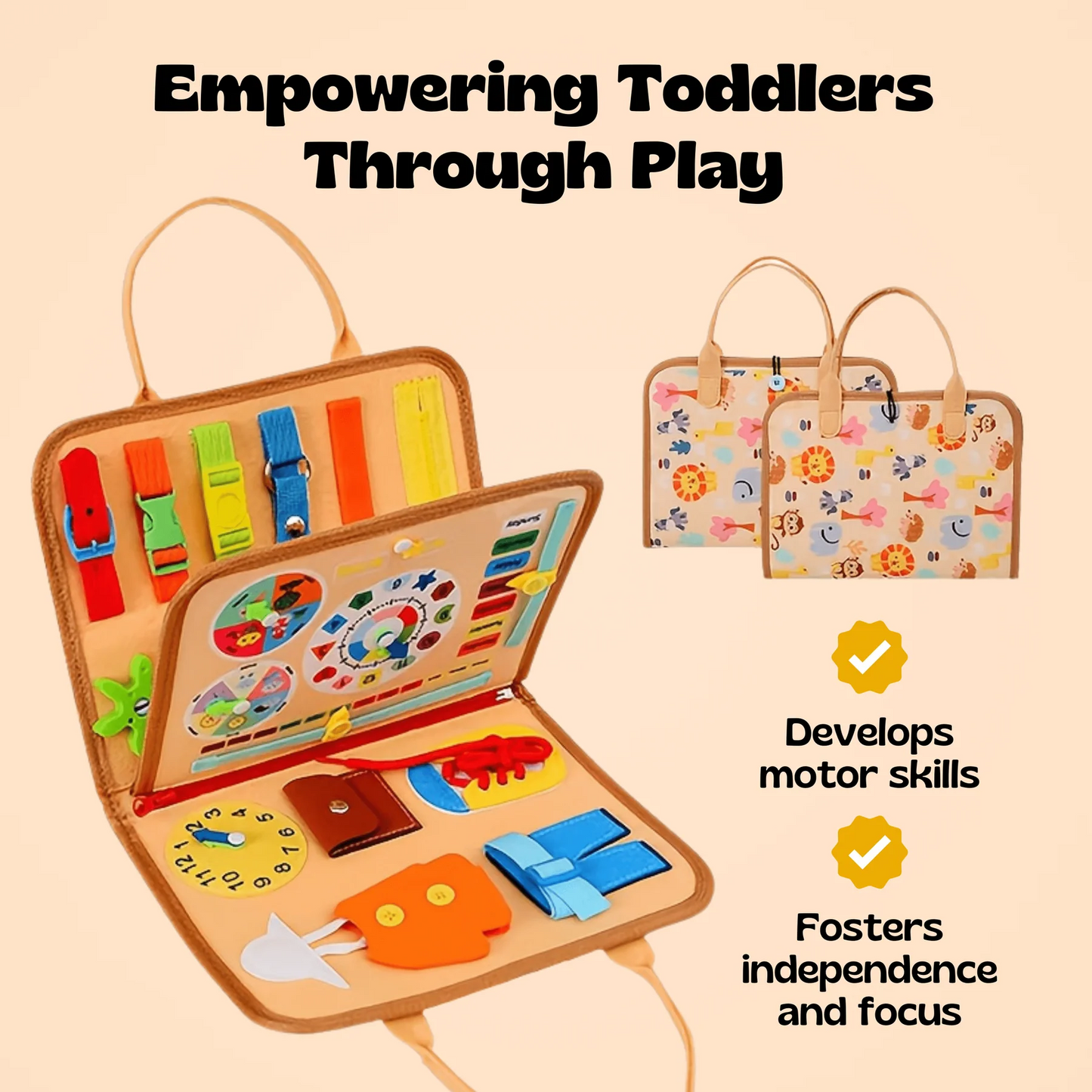 TibaToes™ Montessori-Spielbrett für Kleinkinder