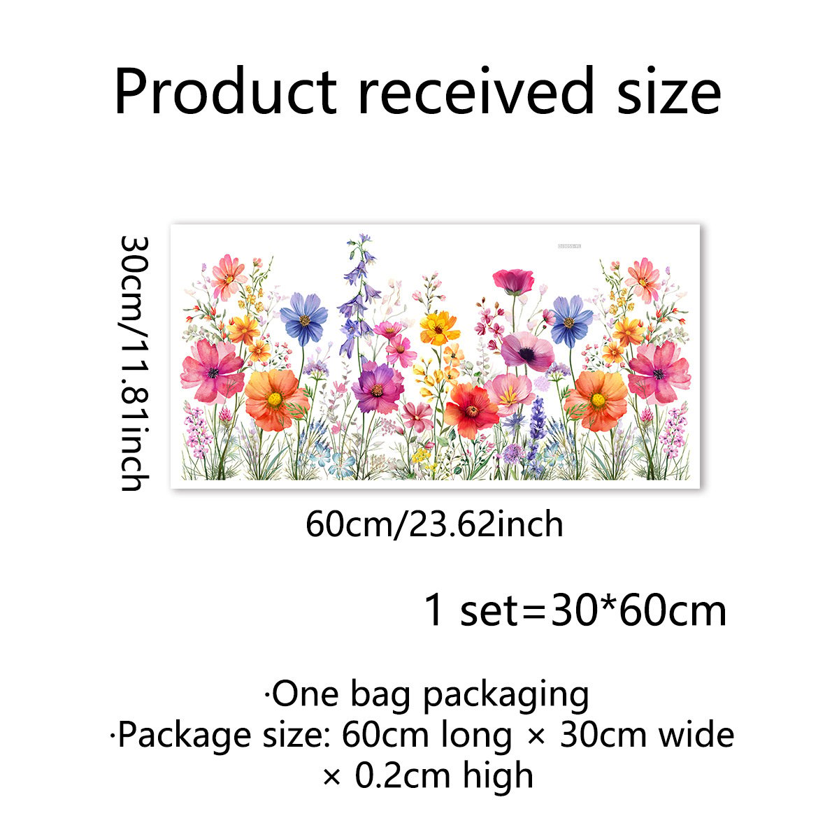 BlütenFenster™ Florale Fensteraufkleber