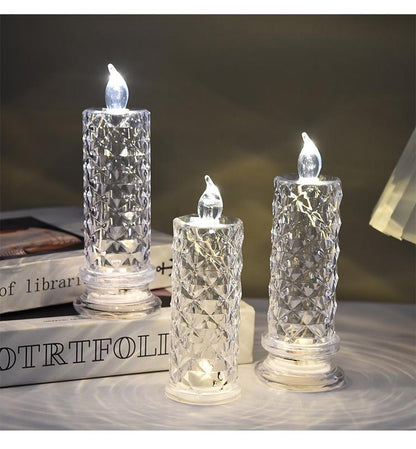 LED-Lichtrosen-flammenlose Kerzenlampe
