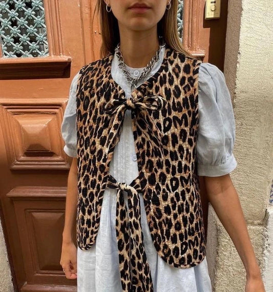 Leonie | Leopard Spring Gilet