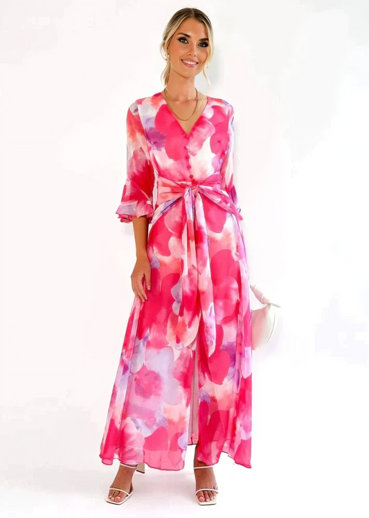 Elegantes buntes Kleid für Frauen