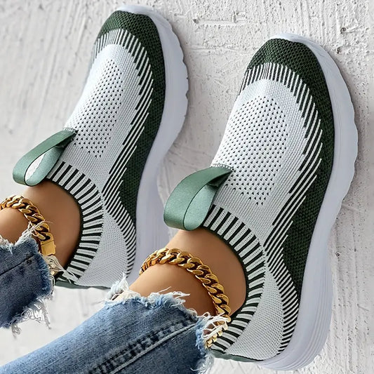 Harper | Atmungsaktive Strick-Sneaker mit Kontrastdesign