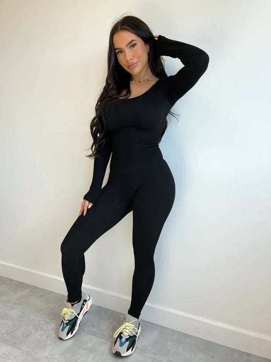 Lara | Gerippter Jumpsuit