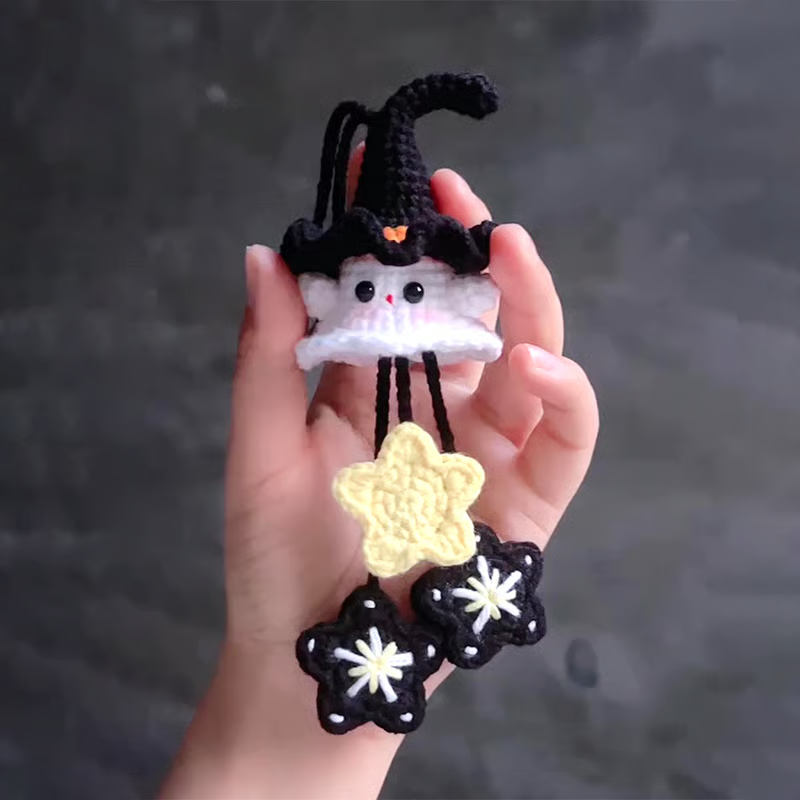 Gruseliges Geister-Häkelset - DIY Hexen-Halloween-Bastelset