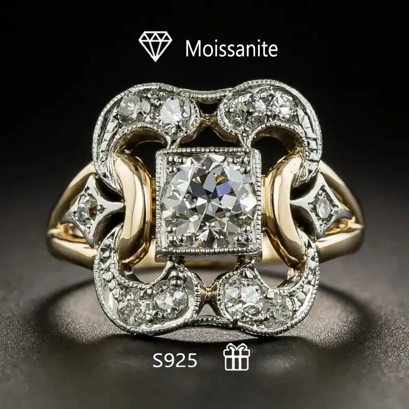 Vintage Zirkonia Goldring