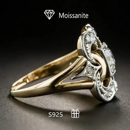 Vintage Zirkonia Goldring