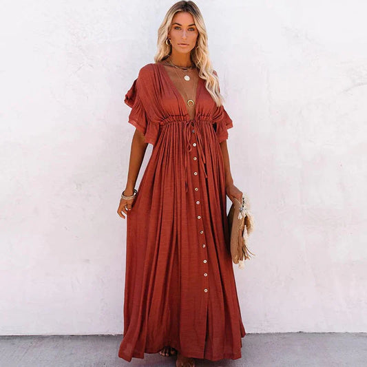 Langes Strandkleid