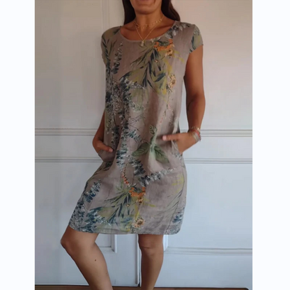 Victoria™ Botanischer Druckkleid