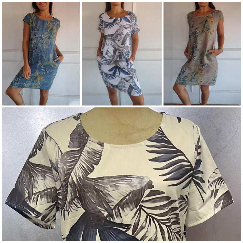 Victoria™ Botanischer Druckkleid