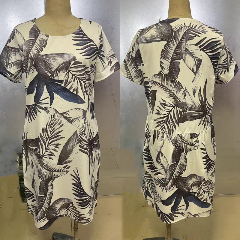 Victoria™ Botanischer Druckkleid