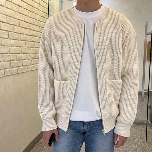 Theo | Modische Rippenstrickjacke